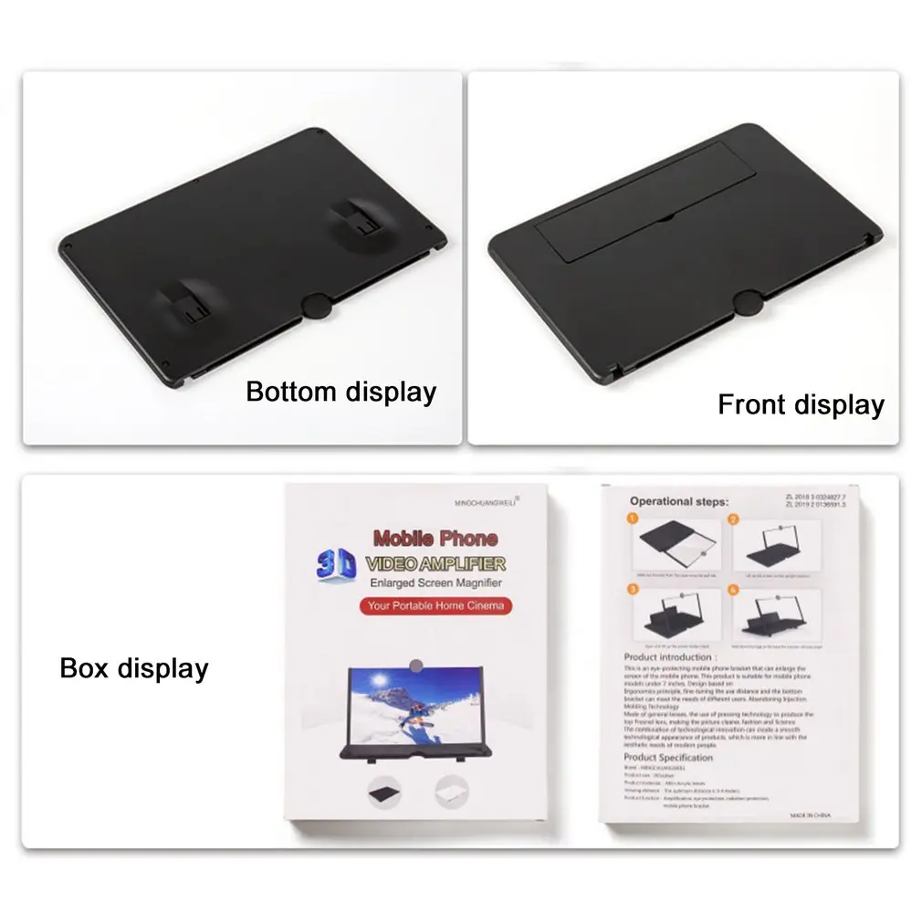 

Pull-out Creative Stretching 3d Mobile Phone Magnifier Ultra-clear Version Eye Protection Bracket Amplifier