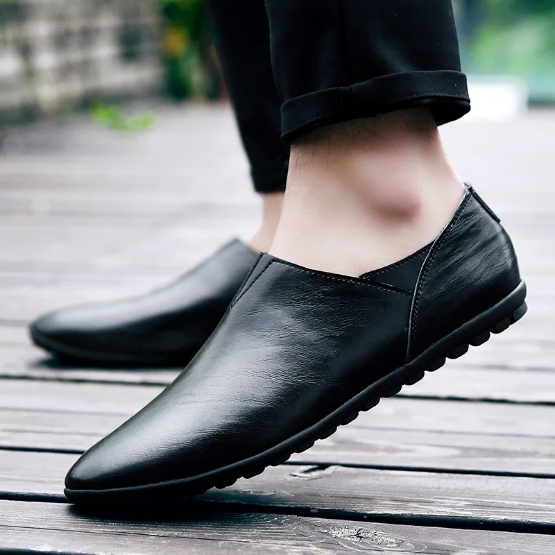 Летняя женская повседневная кожаная обувь простая KPOCCOBKN для водителя | Обувь