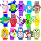 Оптовая продажа Детские часы подходит для ребенка в возрасте от 1 года до 9 мультфильм 18 видов стилей животных детские часы ребенка браслет, игрушка, подарок на день рождения, подарок