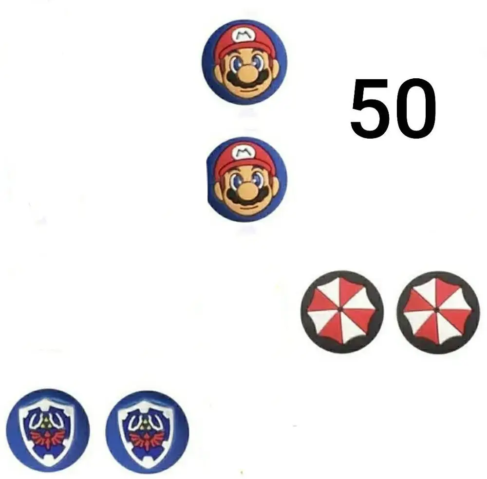 200 пар силиконовых резиновых ручек джойстика крышки для NS Switch Joy-con ручка