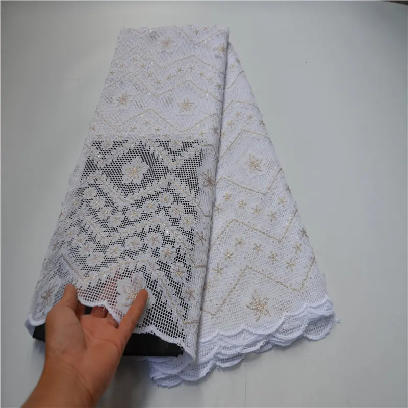 2020 newest African organza lace fabric in deep green with gold sequins embroidery French Mesh tulle Lace for party dress | Дом и сад