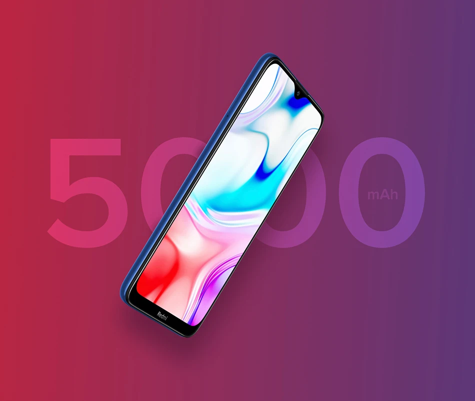 Xiaomi Redmi 8, 4 ГБ, 64 ГБ, Восьмиядерный процессор Snapdragon 439, двойная камера 12 Мп, мобильный телефон, 5000 мА/ч, большая батарея OTA