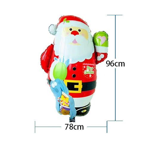 Hello Santa Elf Moose Deer Animal Foil Helium Balloon Merry Christmas New Year Xmas Decorations Birthday party decorations kids - Цвет: Hello Santa
