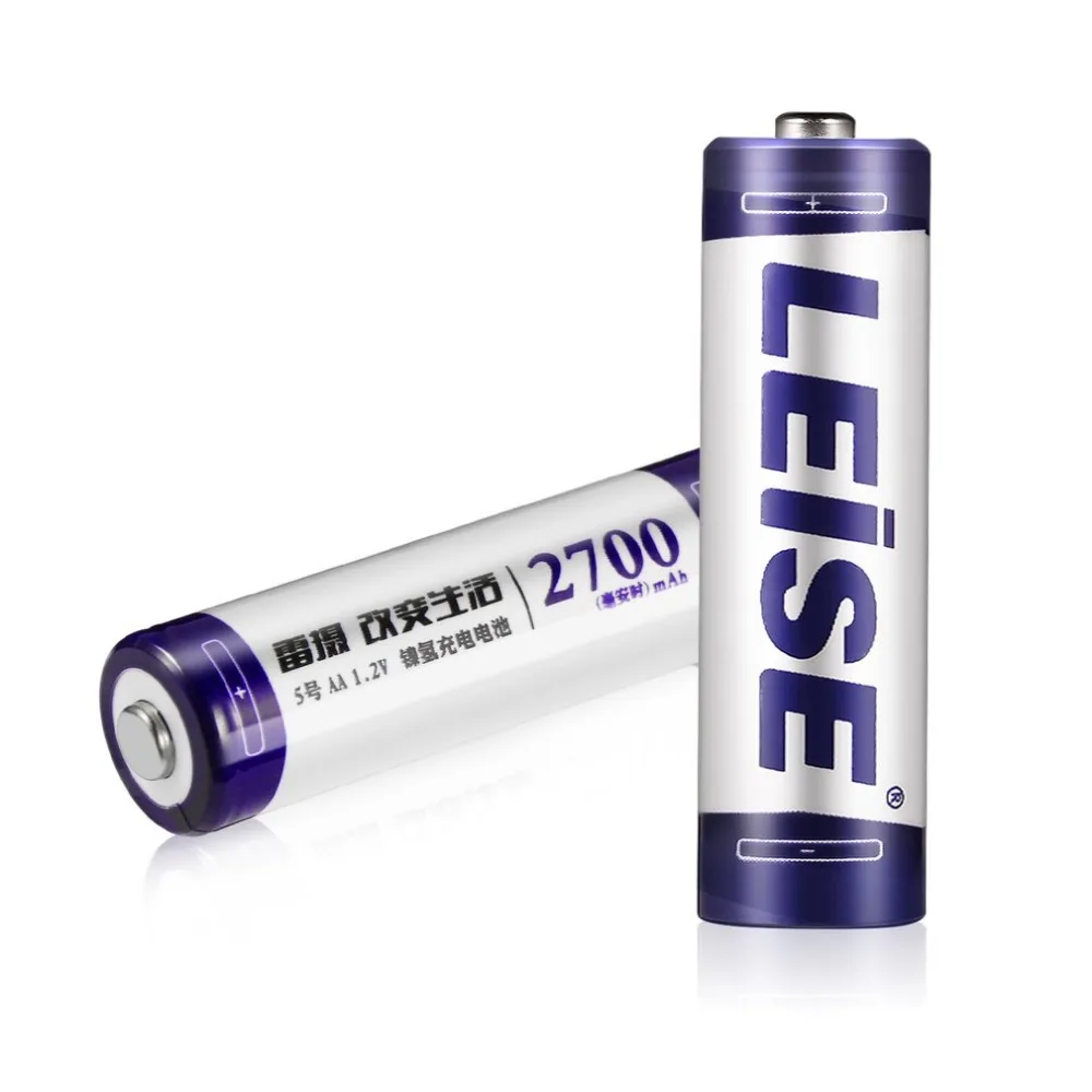 8 шт. LEISE 2700mAh 1,2 V AA Ni-MH перезаряжаемая батарея высокой емкости с предварительной зарядкой nimh Baterias подходит для игрушек с дистанционным управлением