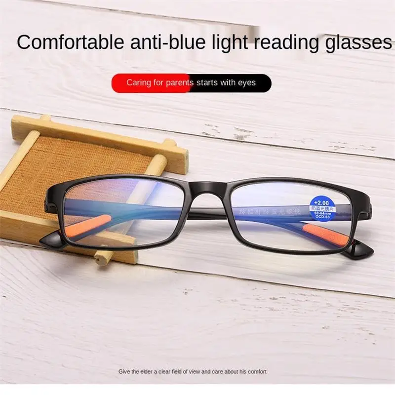 

Anti Blue Light Square Multifocal Progressive Reading Glasses Men Fashion With Diopters Anti-glare Computer Eyeglasses Women UV4