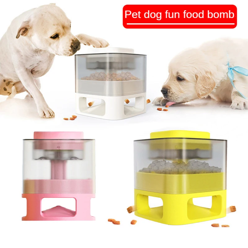 

Pet Dog Slow Feeder Leaker Press Puzzle Training Automat Food Dispenser Feeding Pet Leaking Food Toy for Pet Interactive Feeder