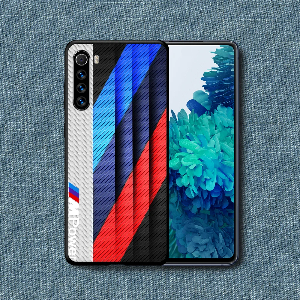 

Top Car For BMW Phone Case For Xiaomi Redmi Note 7 8 8T 9 9S 4X 7 7A 9A K30 Pro Ultra black Bumper Pretty Cell Fashion