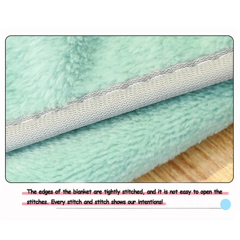 

Cute Cartoon Plush Flannel Roll Blanket Air-Conditioned Room Nap Office Student Single Can Store Small Roll Blanket Travel Use
