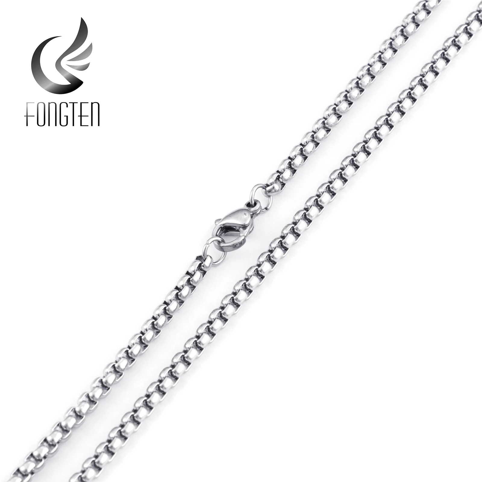 Fongten винтажное квадратное жемчужное нержавеющая сталь в готическом стиле