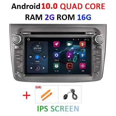 DSP ips HD 4G+ 64G Автомобильный DVD мультимедийный плеер Android 10 gps радио для Alfa Romeo Mito 2008-2012 Авто Радио стерео видео OBD2 DVR - Цвет: 2G 16G IPS G