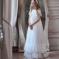 white lace flower girl dresses 2022 new baby christmas party prom gowns kids short sleeves 10 birthday dress %d0%bf%d0%bb%d0%b0%d1%82%d1%8c%d0%b5 %d0%b4%d0%bb%d1%8f %d0%b4%d0%b5%d0%b2%d0%be%d1%87%d0%ba%d0%b8