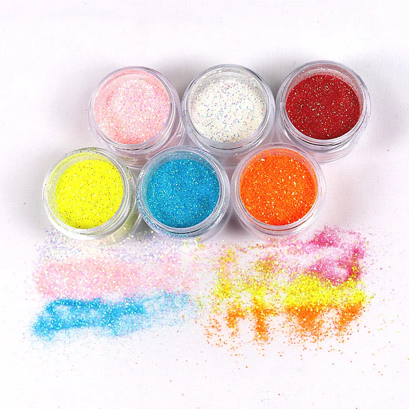 

New Year Nail Art Decorations Nail Art Glitter Fashion 10 Colors Optional Chunky Glitter Nail Powder Acrylic Nails Nail Glitter