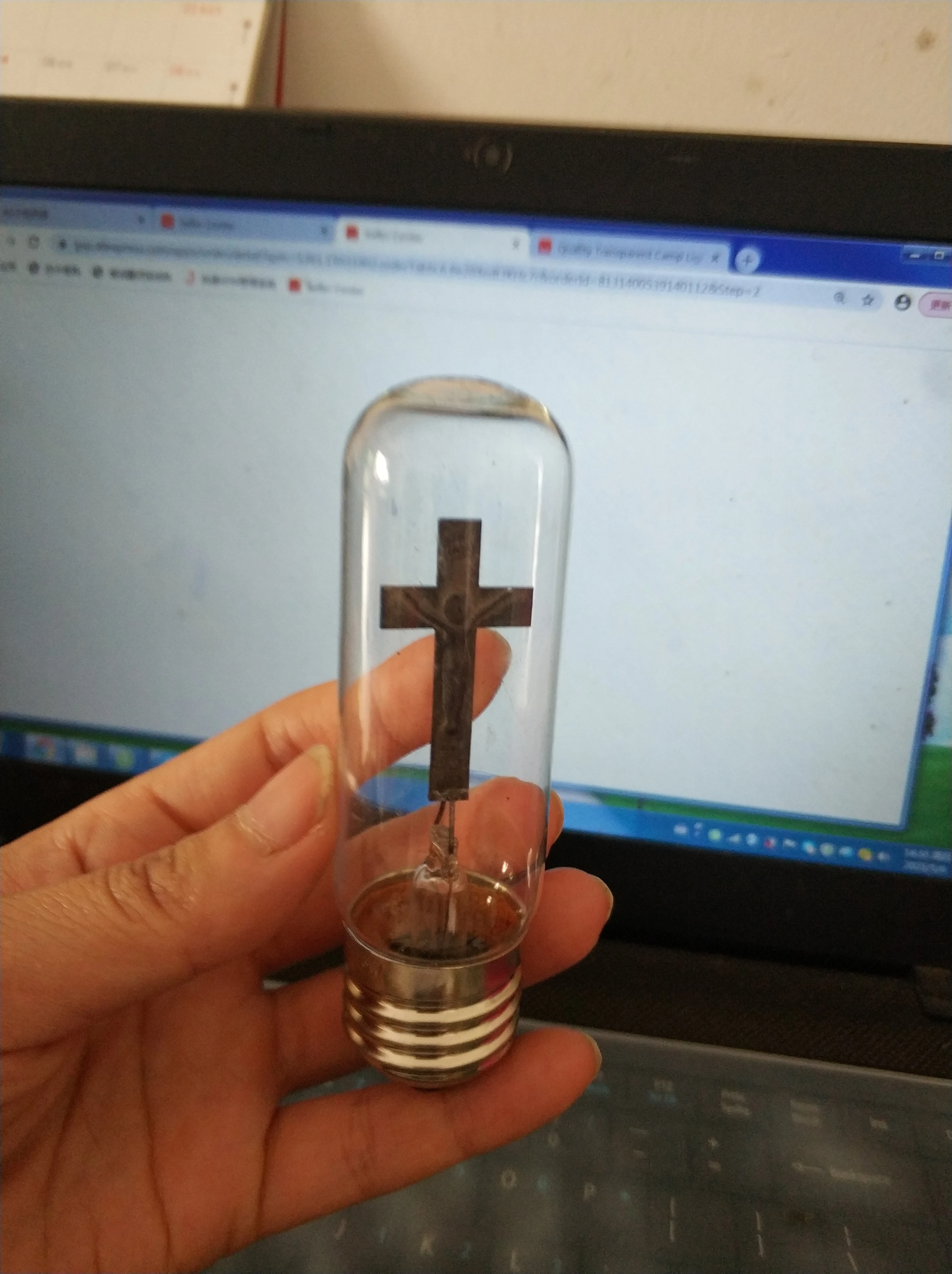 Лампы T30/3 Вт/E27 для украшения церкви светильник с крестом Иисуса христианские