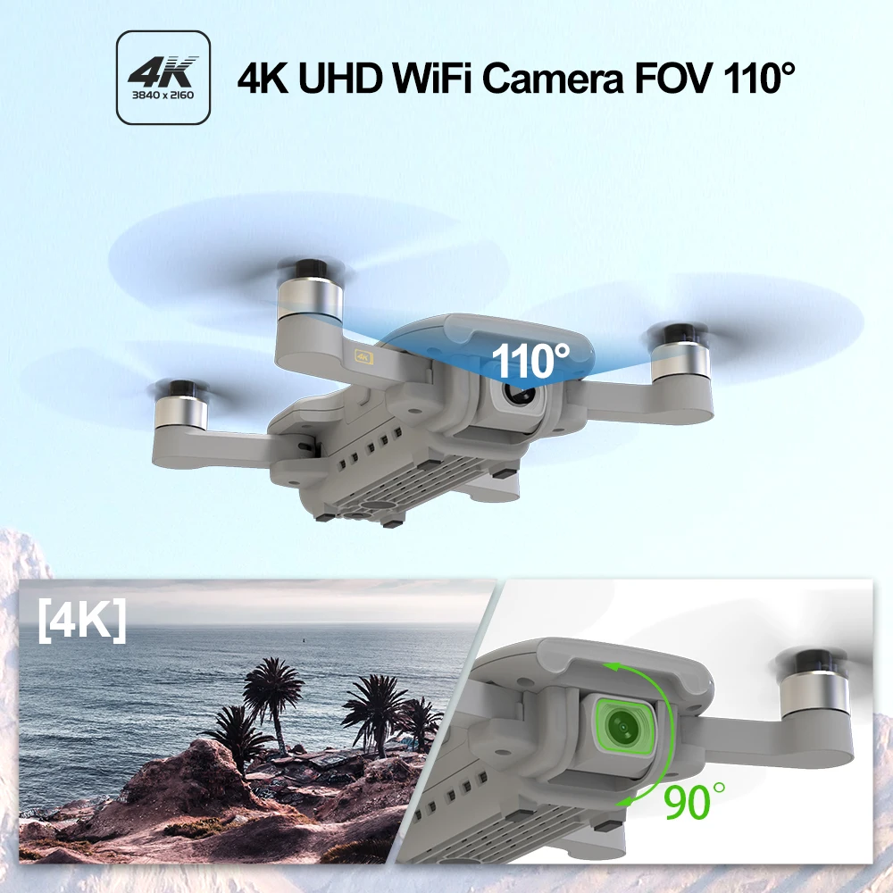 GPS Дрон Holy Stone HS510 с камерой HD 4K функцией стабилизации сумкой|Радиоуправляемые