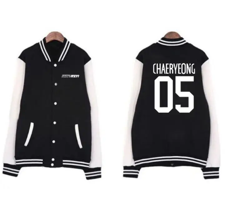 

Txt member name/logo printing baseball jacket kpop new arrival fashion single breasted jackets for spring autumn