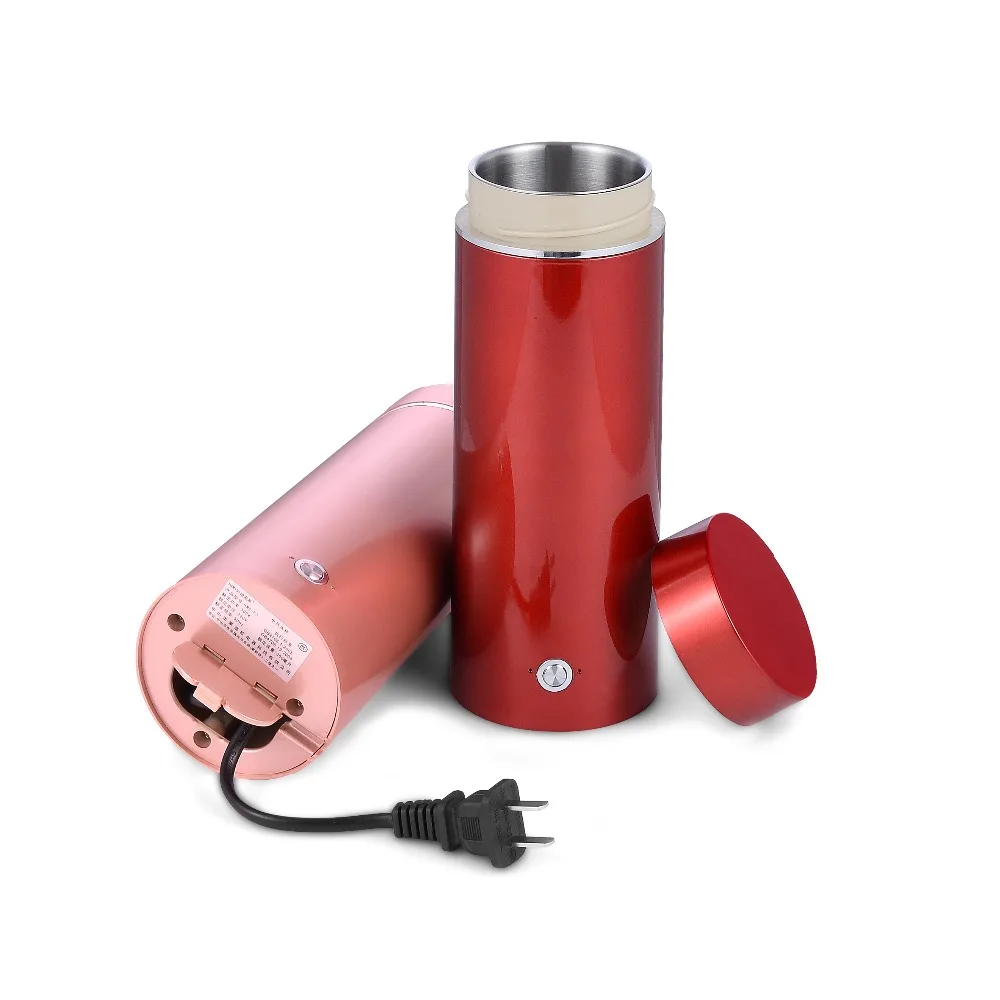 Портативный мини Электрочайник чайник с подогревом воды дорожный из нержавеющей