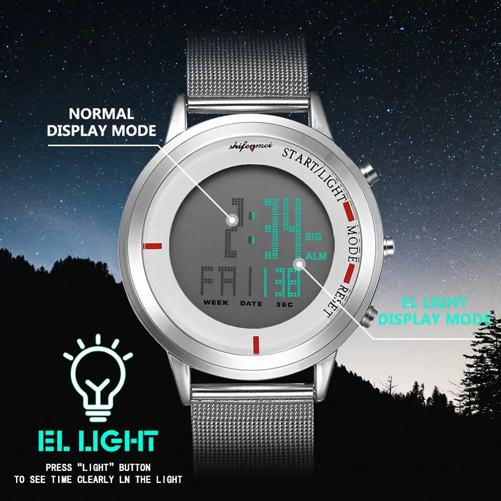 Часы мужские электронные с цифровым дисплеем Ретро стиль|Мужские часы| |