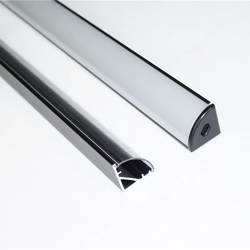 Угловая Светодиодная лента черный профиль самоклеящаяся Крышка для гардероба