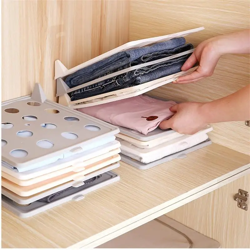 

Creative Household Clothes Folding Board T Shirt Blouse Anti-wrinkle Organizer Board