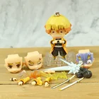 Экшн-фигурка Kamado Tanjirou 1334, экшн-фигурка 1193 Q версии, 10 см, Demon Slayer, Zenitsu Agatsuma 1194, Коллекционная модель, игрушки для мальчиков