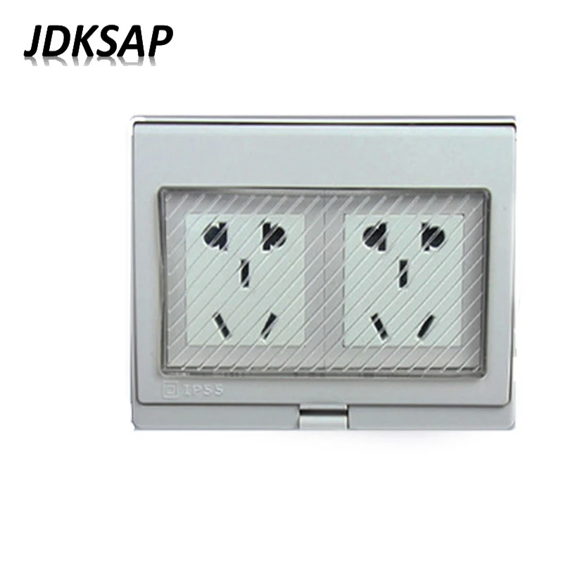 IP55 Waterproof Socket Report CE Wall Moisture-Proof Dust-Proof 250V10A Power Weather Resistance Outdoor Grounding |