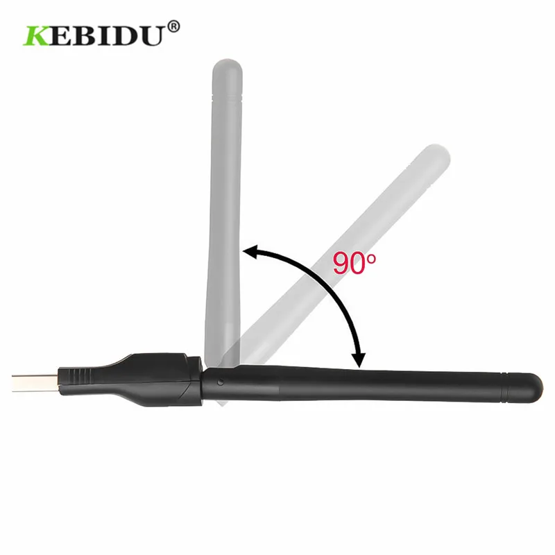 Беспроводной USB адаптер KEBIEU 150 Мбит/с Wi Fi 2 0 сетевая карта 4 ГГц с антенной набор