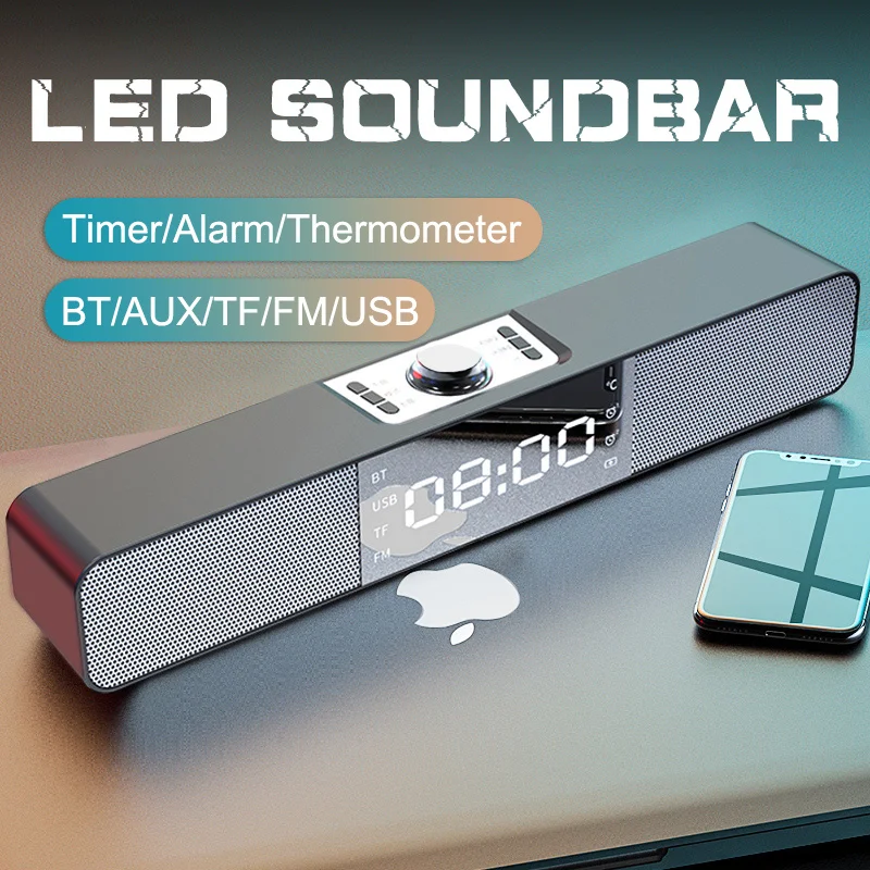 

Soundbar TV Bluetooth Speaker Portable Sound Bar FM Radio Computer Speakers Blutooth Altavoces Parlante Barra De Sonido LED 2021