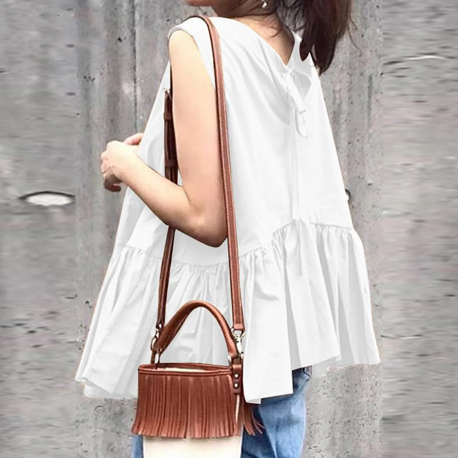 

Fashion Women Solid Color Tank Sleeveless V-Neck Casual Camis Tee Tops Blouse Tunics Shirts Tops Tee Summer Loose Beach Wear