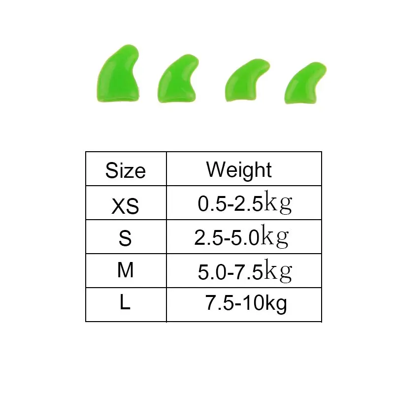 Силиконовые высококачественные колпачки для кошачьих ногтей с клеем 20 шт./компл.
