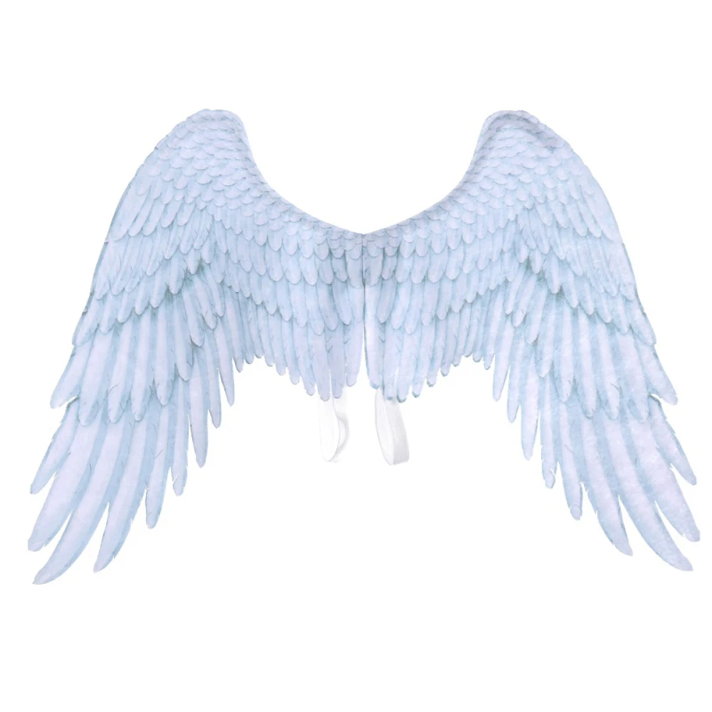 

Fabric 3D Angel Wings Angel Cosplay Props Adult Cosplay Costumes Black and White Wings Theme Halloween Christmas Party Supplies