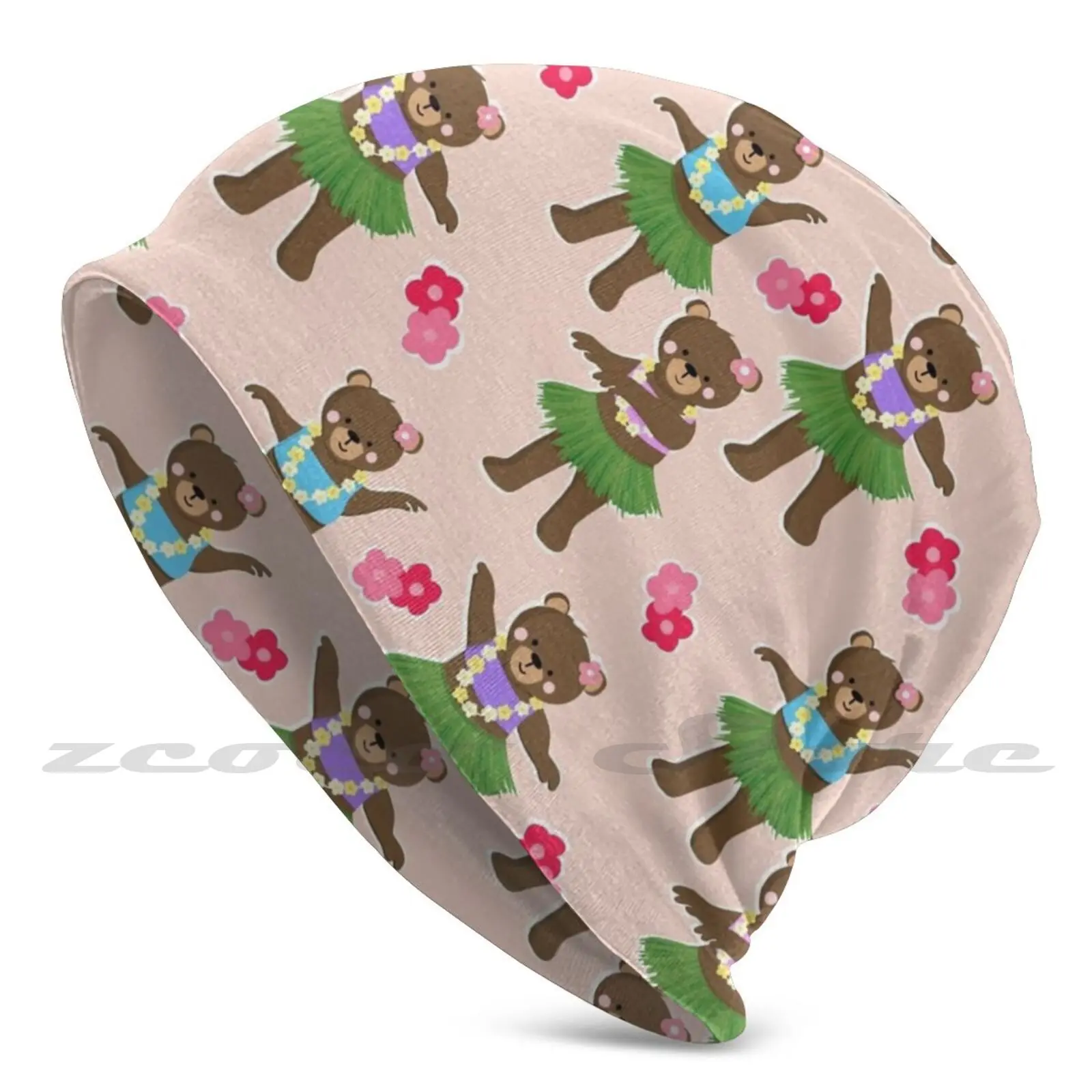 Вязаная шапка Hula в виде медведей для взрослых и детей кепка уличных видов спорта