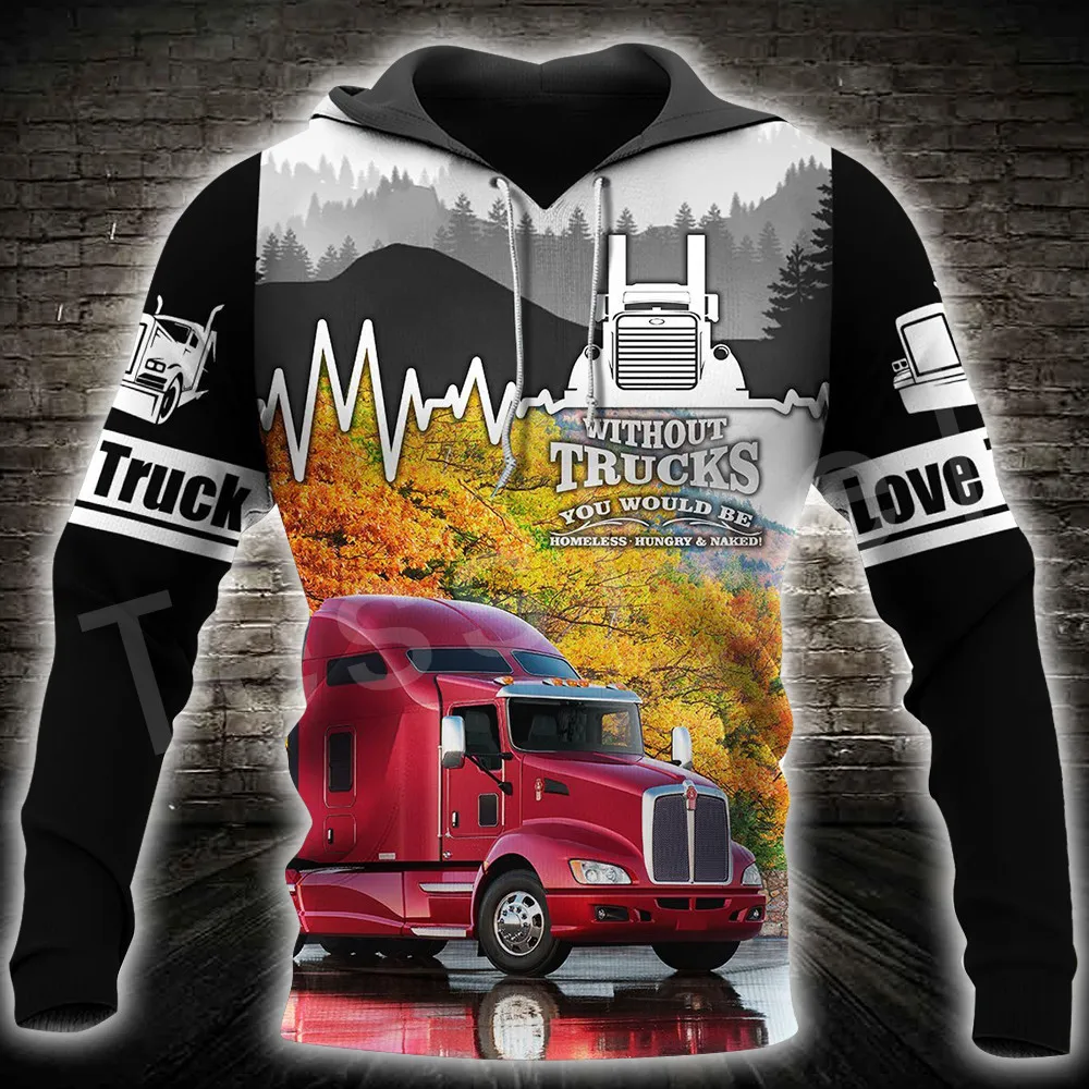 Tessffel грузовик водителя грузовика пуловер спортивный костюм бегом Crewneck