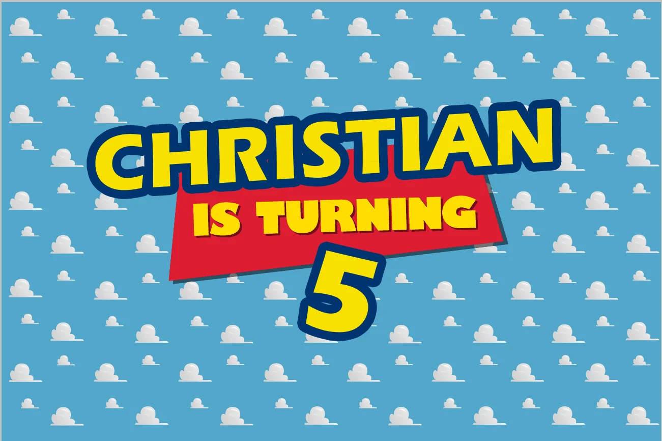 7x5FT История игрушек белые облака голубое небо стены пользовательские фото фоны