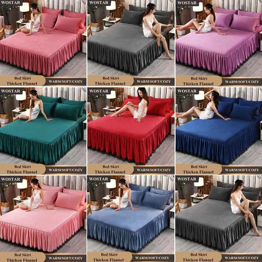 WOSTAR зимние теплые однотонные фланелевые покрывала для кровати супер мягкие