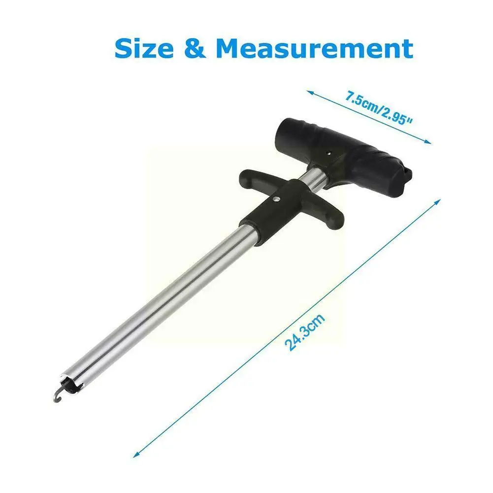 

Портативный прибор для снятия рыболовных крючков, многоцелевой Т-образный прибор для снятия крючков, инструмент из сплава, аксессуары, рыбо...