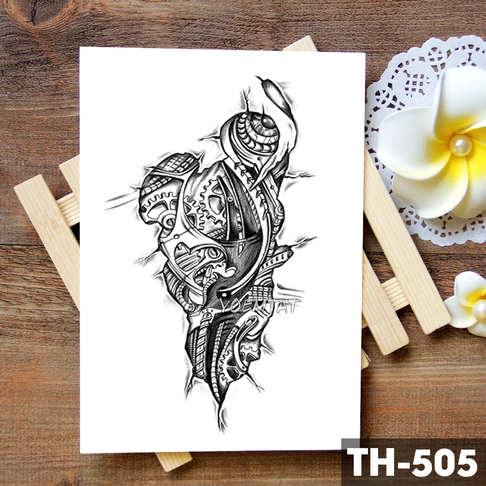 Бионическая Механическая Экипировка для рук Скорпион временная татуировка