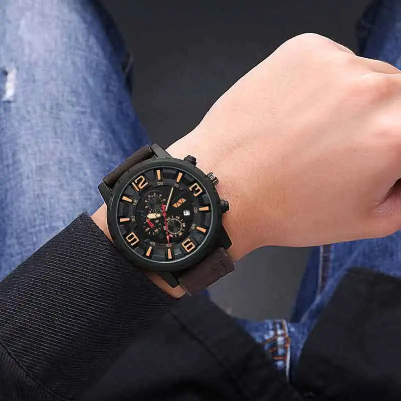 Деловые Спортивные Повседневные часы для мужчин Роскошные военные мужские