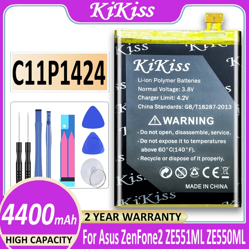 Аккумулятор C11P1424 4400 мАч для телефона Asus Zenfone 2 Zenfone2 аккумулятор ZE551ML ZE550ML 5 дюймов