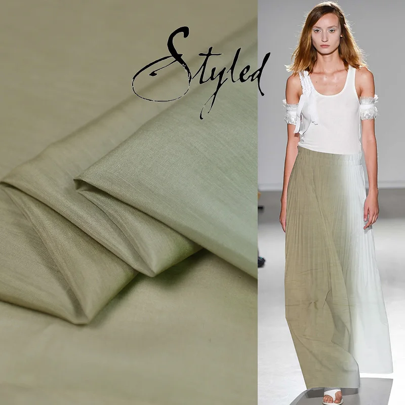 Высокая конец пользовательские 18 лето новый постепенно меняющийся цвет 60% шелк 40%