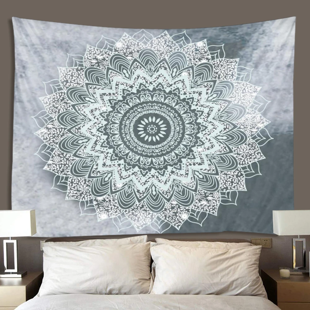 

Hot sale Mandala Podomician style tapestry precision polyester digital printing wall decoration hanging cloth