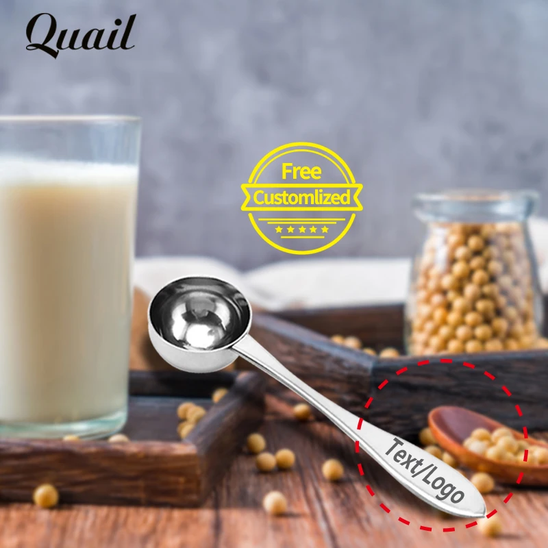 

Перепелиные яйца Многофункциональный Нержавеющая сталь Еда ложка молока Чай дорожный мерная ложка для кофе по индивидуальному заказу Бес...