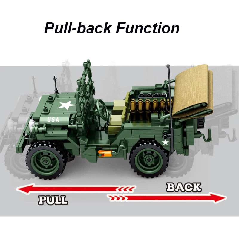 

SEMBO 807PCS Classic Pull Back Car Model Building Blocks High-tech City Mechanical Convertible Vehicle Bricks Children Toy Gifts