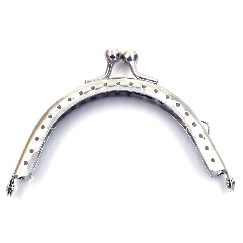 8.5cm Semicircle Arch Smooth Purse Bag Frames Clutch Buckles Kiss Clasps Handle DIY Handbag Luggage Accessories Replace Hardware