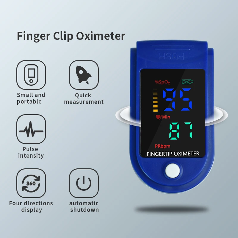 Пульсоксиметр для измерения пульса и уровня кислорода в крови |