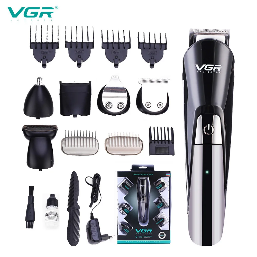 

VGR 6 In 1 Professional Hair Trimmer Electric Hair Cutting Machine Beard Trimer Rechargeable Hair Trimmer Groomer Kit for Men