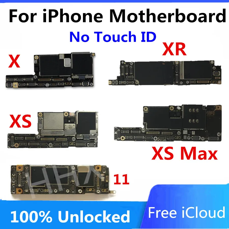 Бесплатный iCloud для iPhone X XS XR Max материнская плата без Face ID Заводская