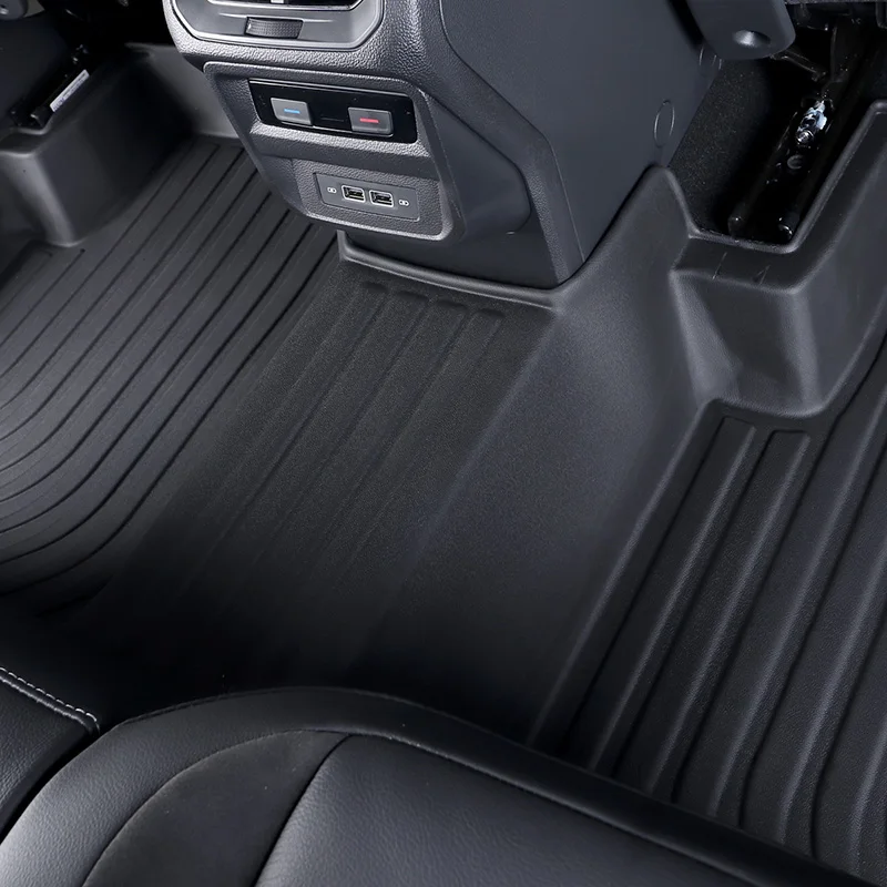 Customized Car Floor Mats Carpet Liner for VW Touran L Allspace 2017 2020 5 seat Edition Auto Foot Pads Cover|Автомобильные
