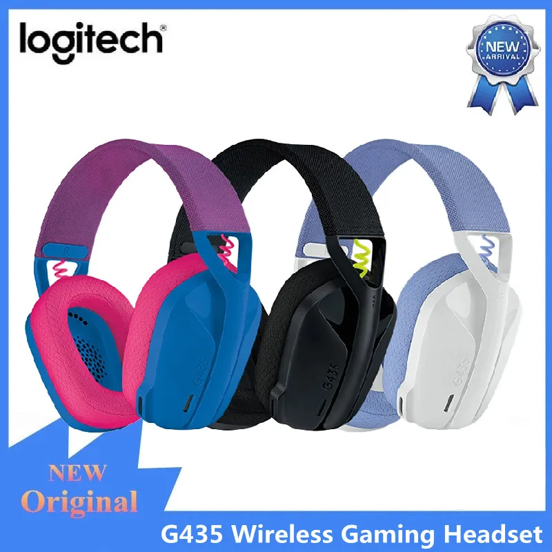 Оригинальные беспроводные Игровые наушники Logitech G435 Lightspeed с Bluetooth гарнитура