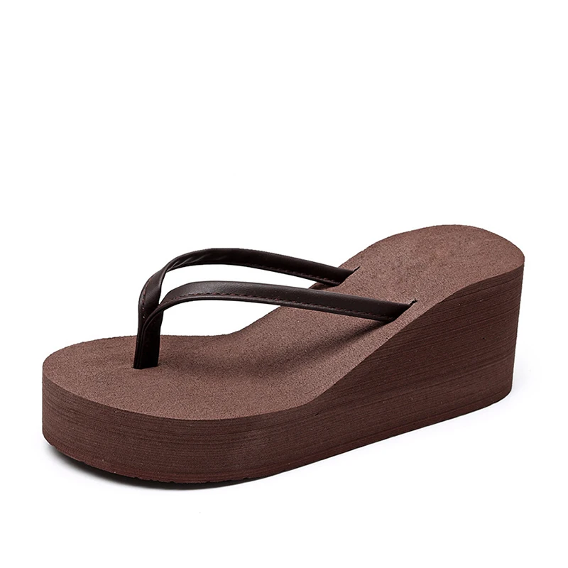 

Summer Shoes Beach Female New Women Flip Flops Slippers Wedges Platform Thick Bottomn Casual Ladies Sandals Clip Toe Fashion