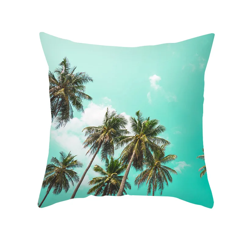 

Summer Beach Print Cushion Cover Home Decor Living Room Sofa Pillowcase Office Decorativbe Throw Pillow Cover 45x45cm
